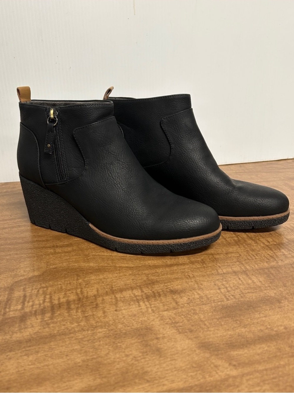 Dr. Scholl’s Bianca Wedge Booties Black Women’s 9 Ankle Boots - Picture 3 of 15